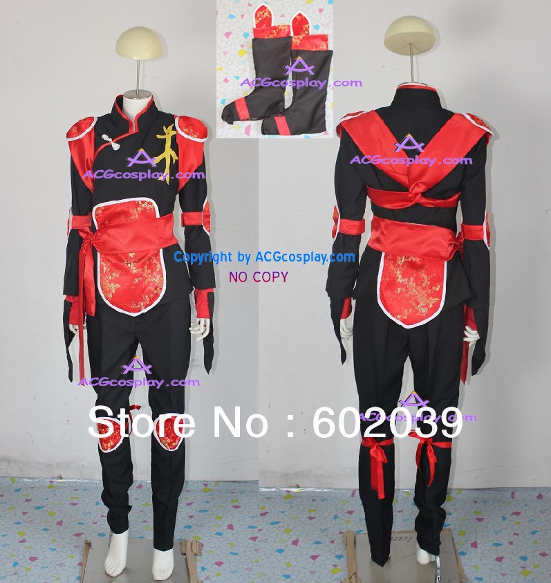 Inuyasha Sango cosplay costume include boots cover GOOD quality ACGcosplay
