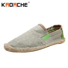 New Arrivals Men Canvas Flat Shoes Fashion Espadrille Size 5.5-9.5 Summer Cool Lightweight Man Loafer Shoes Lazy Wholesale Cheap