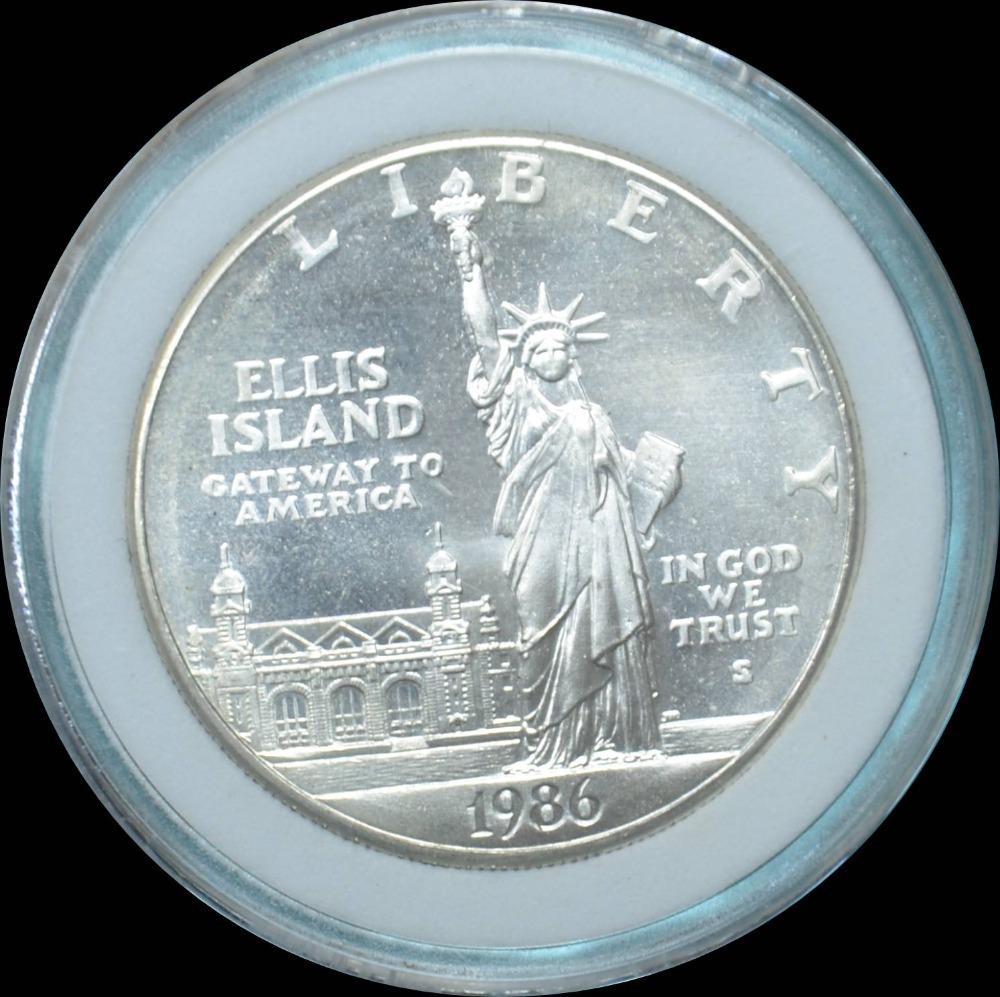 liberty coins 1986 ellis island