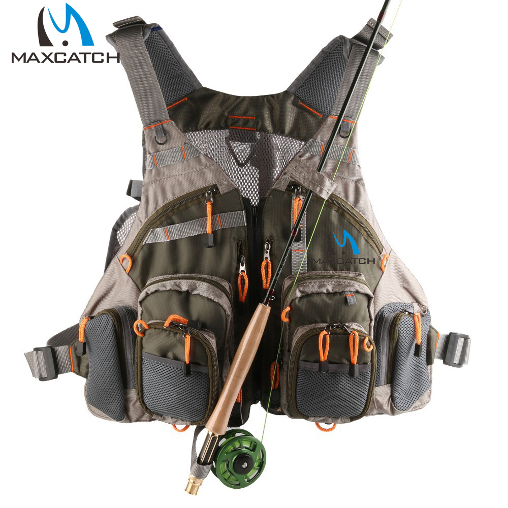 Maxcatch Fly Fishing Vest With Multifunction Pockets Mesh Fishing Backpack Fly Fishing Vest Fly Vest