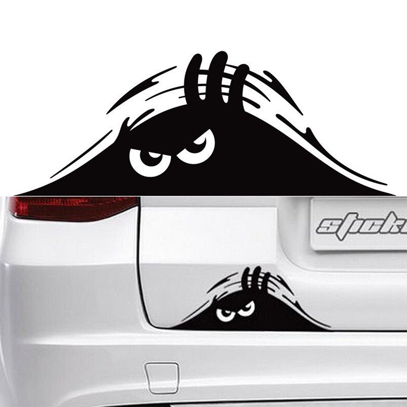 New Reflective Waterproof Fashion Funny Peeking Monster Car Sticker vinyl decal decorate sticker 71170