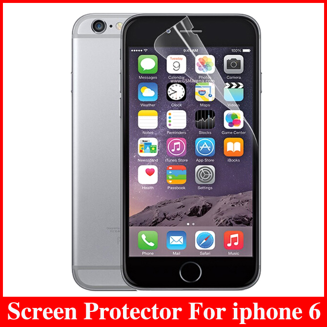 3pc Front 3pc Back Transparent Clear Glossy Anti Glare font b Mobile b font Phone font