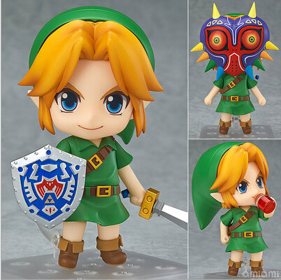 Hot ! NEW 10cm Legend of Zelda Link Majoras Mask FIGURE ONLY Limited-Edition action figure toy Christmas gift with Original box