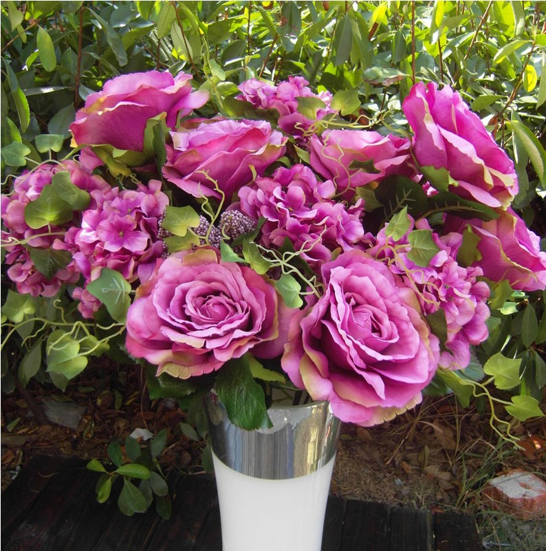 aliexpress com buy 1 large bunch 6 colors hybrid rose hydrangea flowers accessories artificial aliexpress com buy 1 large bunch 6 colors hybrid rose hydrangea flowers accessories artificial