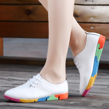 Women Shoes Genuine Leather Oxford Shoes For Wome Fashion Spring and Autumn Flat heel Shoes Free Shipping