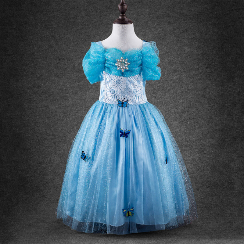 Children s Cinderella Princess Bitter Fleabane Gauze Condole font b Girls b font Dress Wedding Party