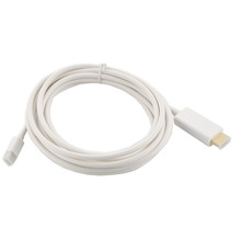 Free shipping Brand New 3M white Thunderbolt Mini Displayport To HDMI Cable Adapter For Macbook Pro Air iMac