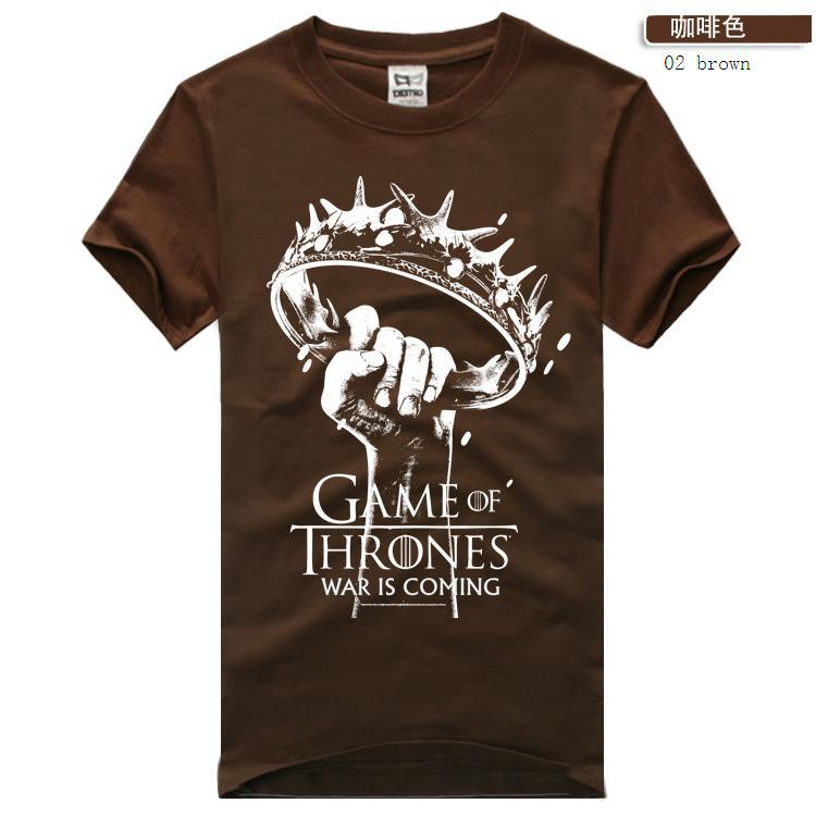 2015 new summer style t shirt men 100 Cotton shirts game of thrones t shirts