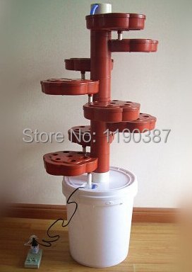 DIY standing Hydroponics system NFT with 56pcs of net cup. Nutrient Film Technique (NFT) PVC pipe plant pot plant nursery pot
