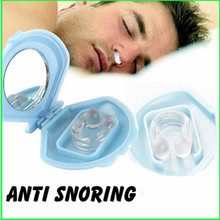 1Pcs Silicone Anti Snore Ceasing Stopper Anti-Snoring Free Nose Clip Health Sleeping Aid Equipment(China (Mainland))