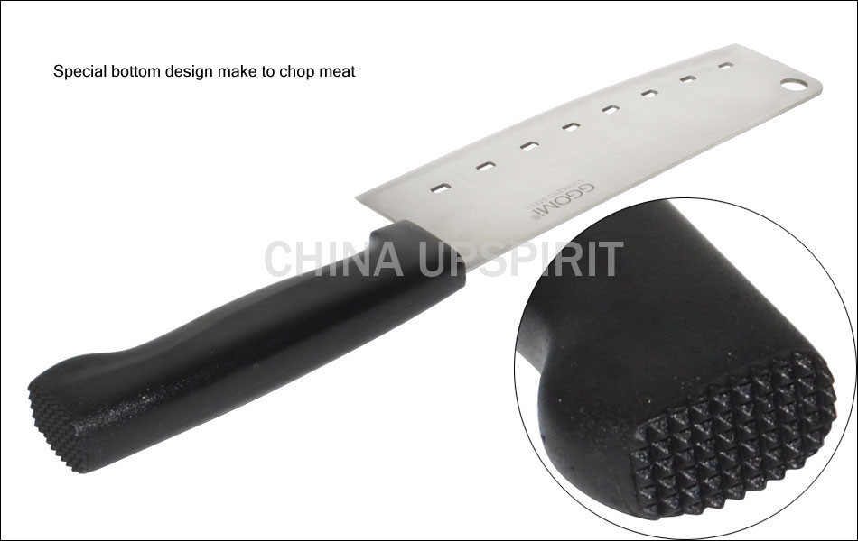 Wholesale Square Hole Blade Stainless Steel Japanese Kitchen Chef Knife