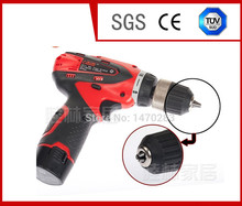 Free Shipping Multi-function Cordless Drill 1pcs Li-battery 12V 1800mA Electric screwdriver