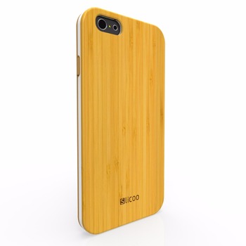 Etui plecki do iPhone 6 / 6s drewno bambusowe + sylikon