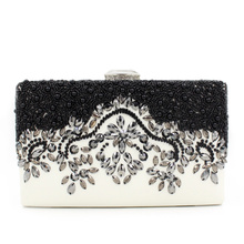 Hot Sale Vintage Beaded Clutch Bag Fashion Brand Lady Evening Bag Dinner Party Clutches B3020