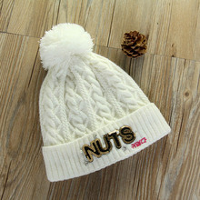 Hot Girls Hat Winter Dress Accessories Korean Style Women Gorros Sequin Letter Beanies Autumn Skullies Crochet Hats for Adults
