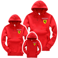 2016 New Family Clothing Shirts Red Cotton Matching Mother Daughter Clothes Long Sleeve Mom Son Outfits