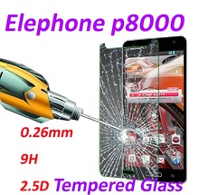 0 26mm 9H Tempered Glass screen protector phone cases 2 5D protective film For Elephone P8000