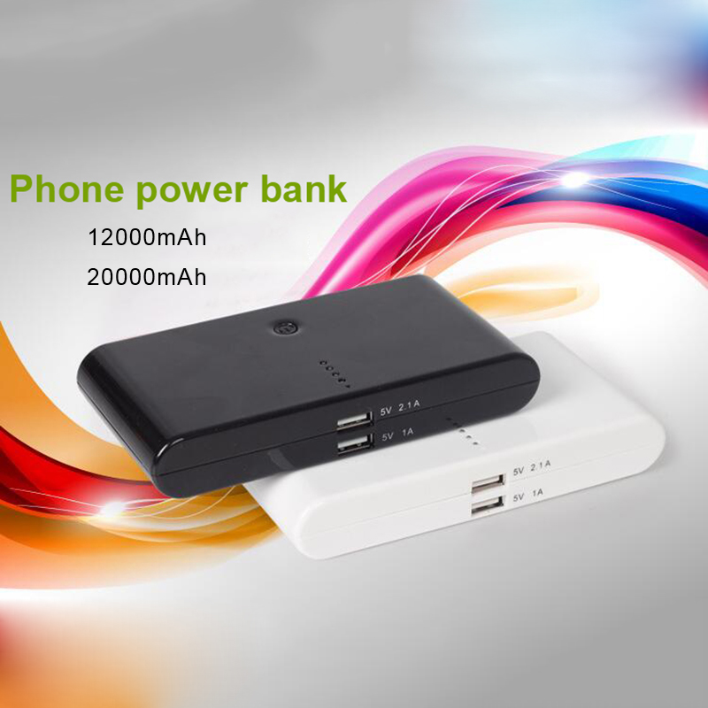 2016 HOT SALE Large capacity portable 12000mAh Fast charge double USB universal font b mobile b