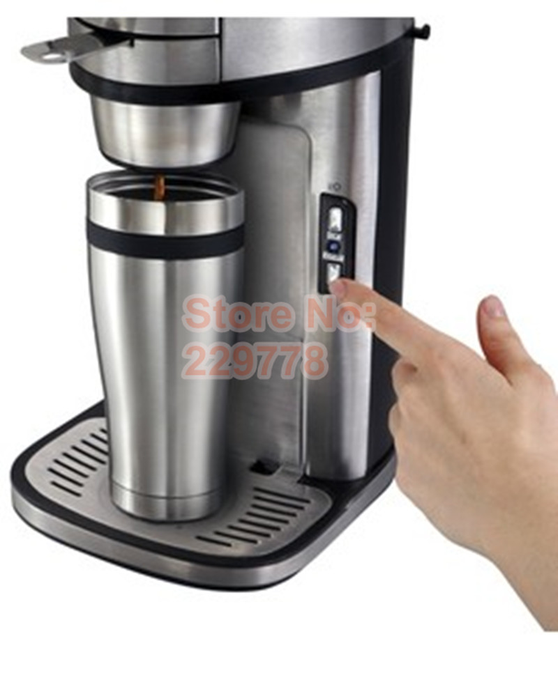 Fully automatic drip coffee maker stainless steel body american coffee machine fashion design ...