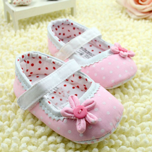 Polka Dot First Walker Baby kids Toddler Shoes infant Spring Autumn Flower Soft Sole Girl Shoes