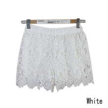 Hot Free Shipping 2015 European Fashion Spring Summer Women Shorts Elastic High Waist Lace Shorts Casual