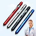 Portable doctor nurse examining mouth ear yellow flashlight medical pen light aluminum alloy shell