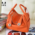 2016 Fashion New Brand Designer Women Casual Tote Bags Cow Genuine Leather Handbag Shoulder Bag Solid
