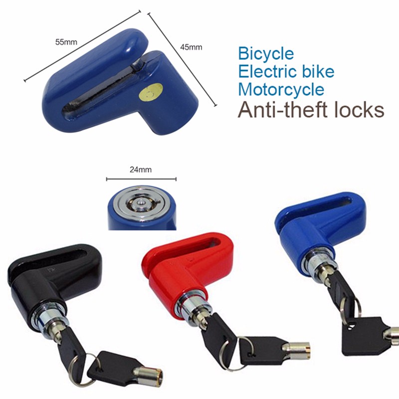 2019 Anti Theft Disk Disc Brake Rotor Lock For Scooter Bike Bicycle Motorcycle SafetyLock For