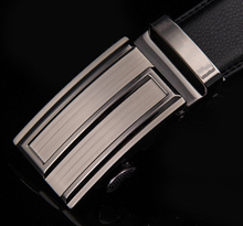 2014 new arrival wholesale auto buckles genuine leather men belts hot sale men brand leather belts