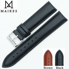 MAIKES Watchband 18mm 20mm 22mm New High Quality Genuine Leather Watch band Strap For daniel wellington