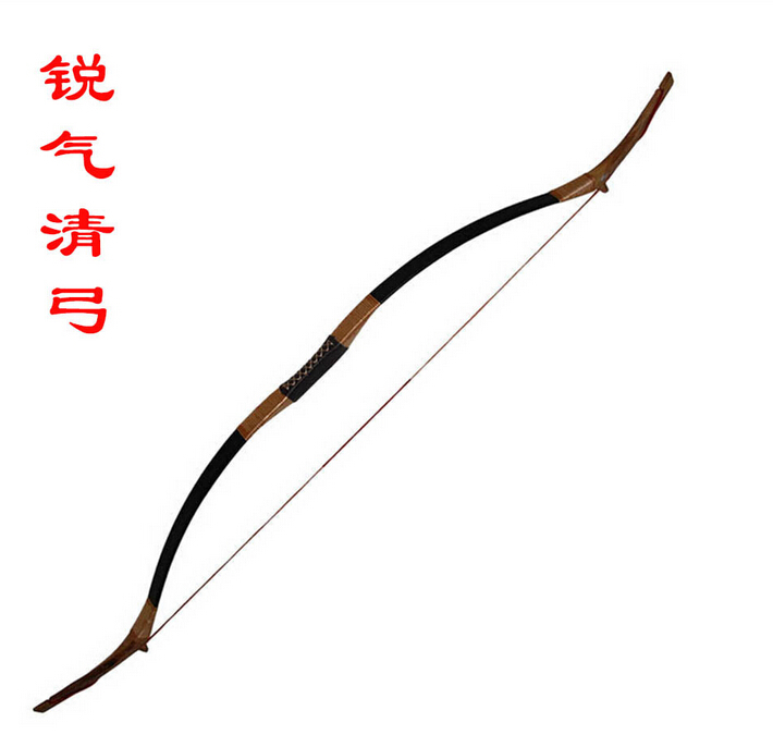traditonal Outdoorcompound bow shooting practice Black leather Handmade Bow Longbow bowbag bow arrows