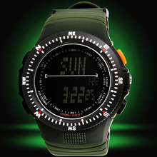 New Men Military Watch Sports Watches LED Digital Multifunction Army 50M Waterproof Dive Climbing Wristwatches Top Quality