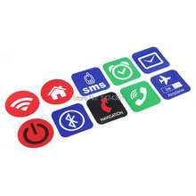  10pcs NFC Sticker Tag RFID Tags Ntag203 Chip All NFC Phones Compatible After Install Software
