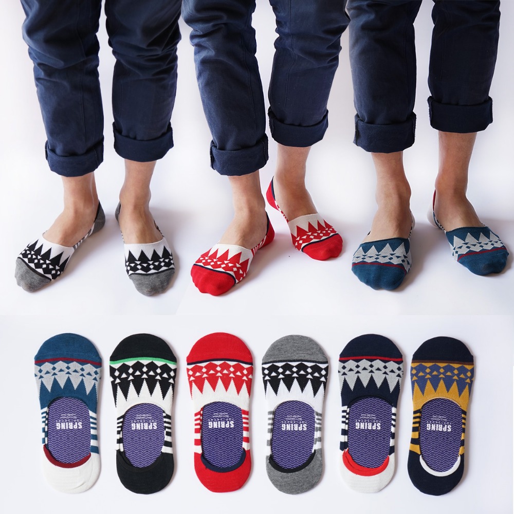 The spring and summer of 2015 men reinforced silicone anti off socks cotton socks shoes mens