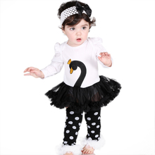 Girl Summer Dress Vestidos Infantis Girls Cute Swan Print Pink Girl’s Casual Dresses Baby Kids Clothes Vestidos Infantis