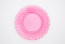 Hd Nordic sencilla de plástico transparente plato de fruta bandeja de fruta de acrílico colorido plato de fruta redonda venta al por mayor 95 g