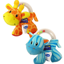 Bucle Playgro sonajeros Zebra Giraffe bebé de la felpa suave Animal