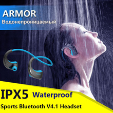 DACOM Armor IPX5 Waterproof Sports Headset Wireless Bluetooth V4.1 Earphone Ear-hook Running Headphone with Mic Music Playing