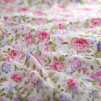 1 meter beautiful Pink Roses 100% Cotton patchwork Fabric for bedding set clothing sewing quilting Cloth by meter 100 cm x160cm