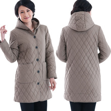 Free shipping !!! Stylish middle-aged woman mother dress winter weatherization big yards thick padded jacket / XL-6XL