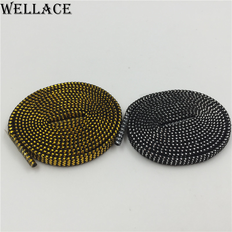 gold flat shoelaces