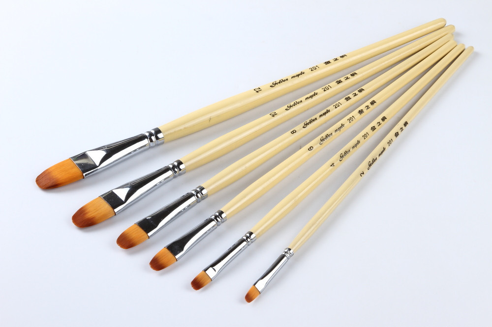 6pcs/set artist paint brush set Wholesale Price Nylon Hair