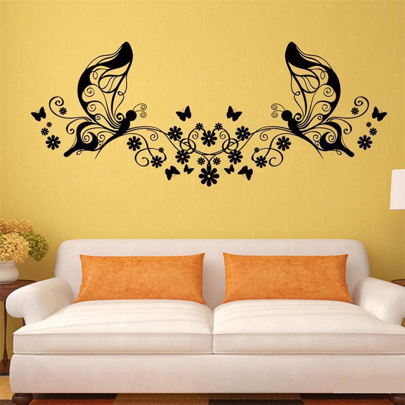 Free shipping 2015 new 3d beautiful butterfly wall stickers for ...