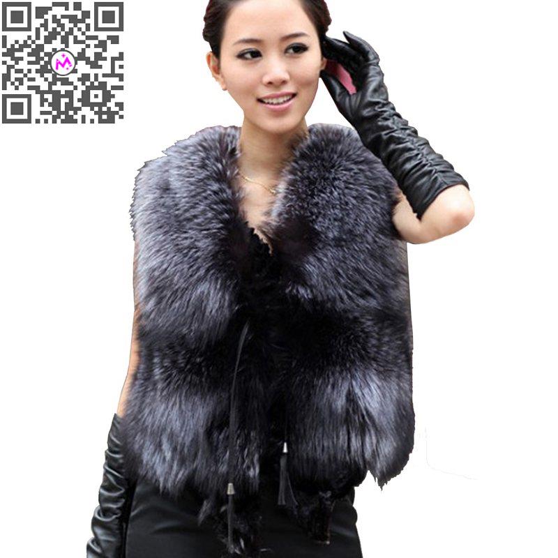 New 2015 Women Faux Fur Vest Ladies Winter Waistcoat V-neck Fake Fur Vests Sleeveless Outerwear Woman Jacket Short Coat