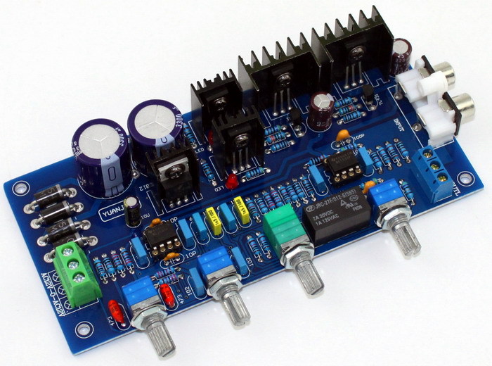 Assembled class A NE5532 tone preamp board new version