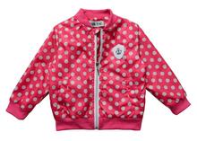 jackets for girls Cute dot casual jacket kids Jacket children outwear new autumn and spring fashion