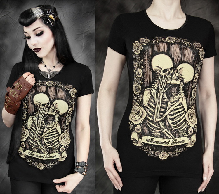 2015 Summer T shirts for women harajuku casual 3D tshirts 2015 fashion skull print tops tees