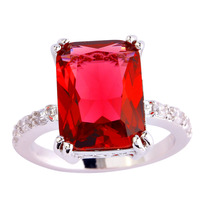 2015 New Fashion Jewelry Ruby Spinel 925 Silver Ring Size 6 7 8 9 10 11 Saucy Jewelry Gift For Women Free Shipping Wholesale