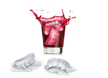Vampire Teeth Ice Mold Ice Tube Tray Cake Mold Cake tools Silicone Fondant Mold Kitchen Accessories Chocolate Mold Confectionery