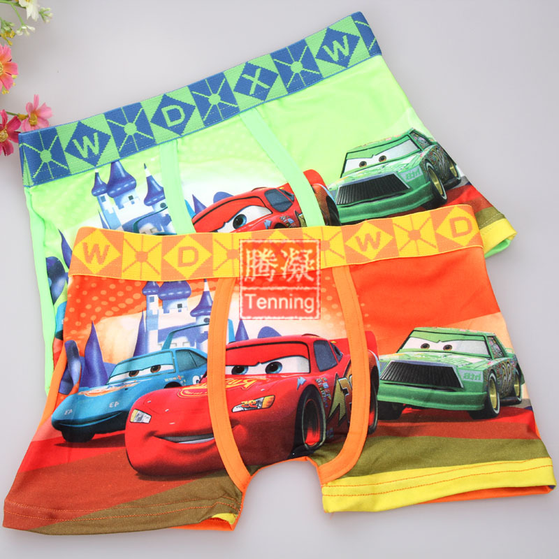 Free shipping 6 pcs 3 10 ages cotton cartoon boxers boy children kids short boxers boys